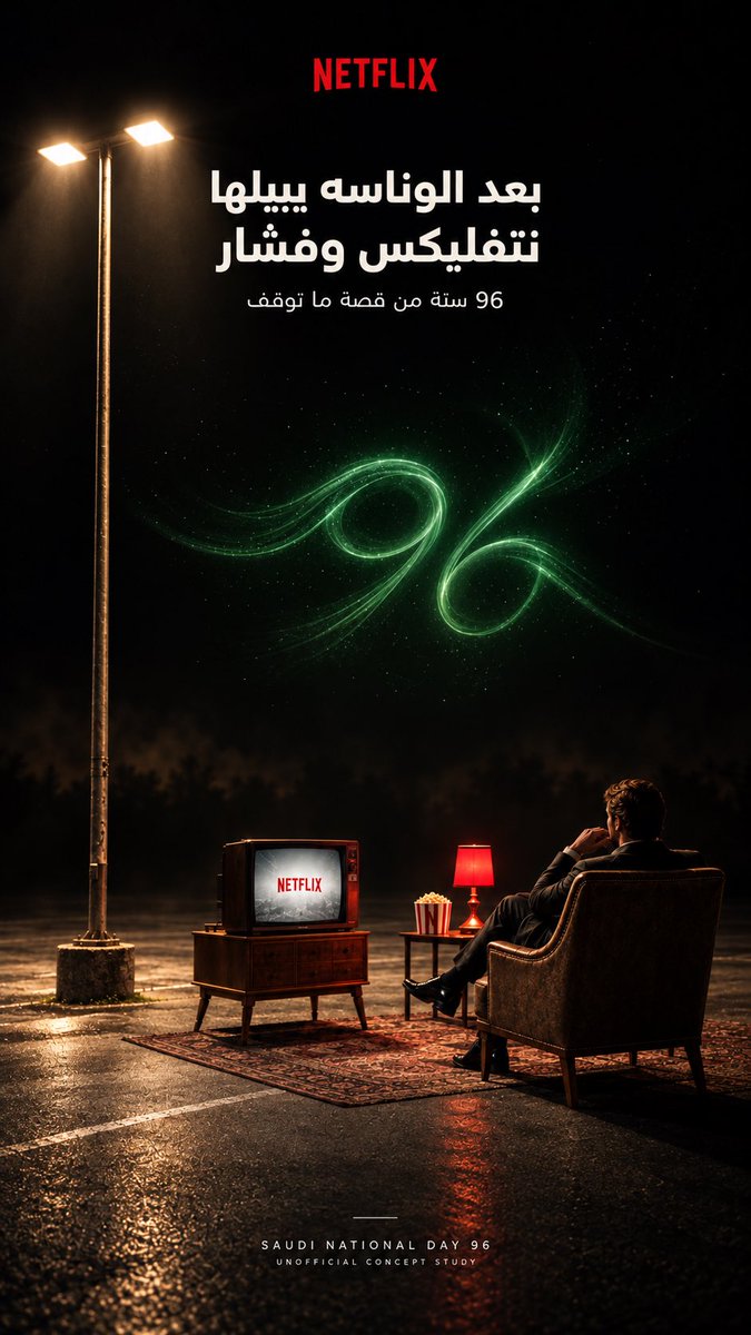 maryamaiwr's tweet photo. @NetflixMENA وش رايكم؟ 👀💚
جربت أتخيل Netflix في اليوم الوطني 96 بأكثر من اتجاه، وكل مرة أحافظ على روح البراند وأغيّر الفكرة

وسويت كل فكرة بمقاسين: 4:5 و9:16 عشان تكون جاهزة لأكثر من استخدام

إذا عجبكم اللي شفتوه… فكروا بعرضي 😂
20 نموذج بسعر واحد
والتعديلات؟ بسرعة البرق ⚡️

حياكم وبياكم، أنا جاهزة 👀

@netflix your turn 👀🇸🇦

 #نخليها_أخضر