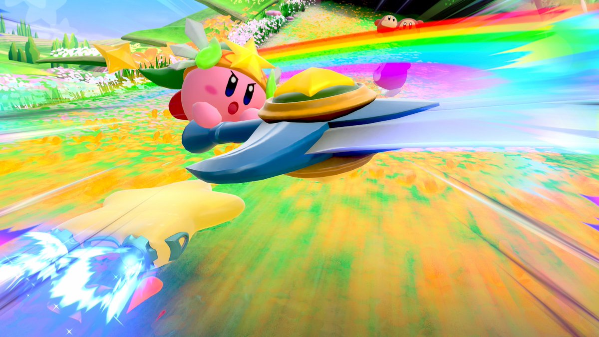 Gemrayumeno's tweet photo. between RTDLDX, Air Riders and World Beyond… its starting to dawn on me just how intrinsic the Ultra Sword (or its iconography) has become to Kirby’s identity https://t.co/ltX3LILwd8