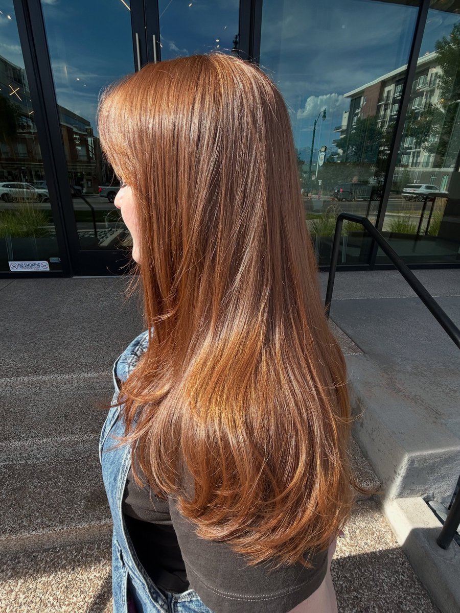thayane26's tweet photo. I always have a blast doing Haley’s hair, but this appointment was one for the books! We added more copper and strawberry red, and it was absolutely the right choice. Thanks for coming in, Haley! Call (801) 322-4247 or message me to book. https://t.co/YgwyfSWpAA