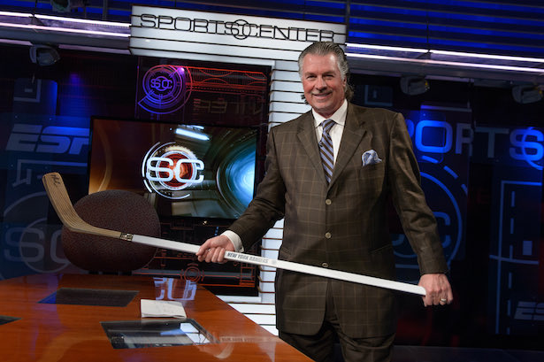 MikeyOver1's tweet photo. I can remember every morning in elementary school and middle school getting my cereal and turning on sports center and loving ever second of Barry and the hockey updates and takes. This one hits deep into the childhood. 

Rest in paradise Barry Melrose 🕊️ https://t.co/GtZqwwIYxw
