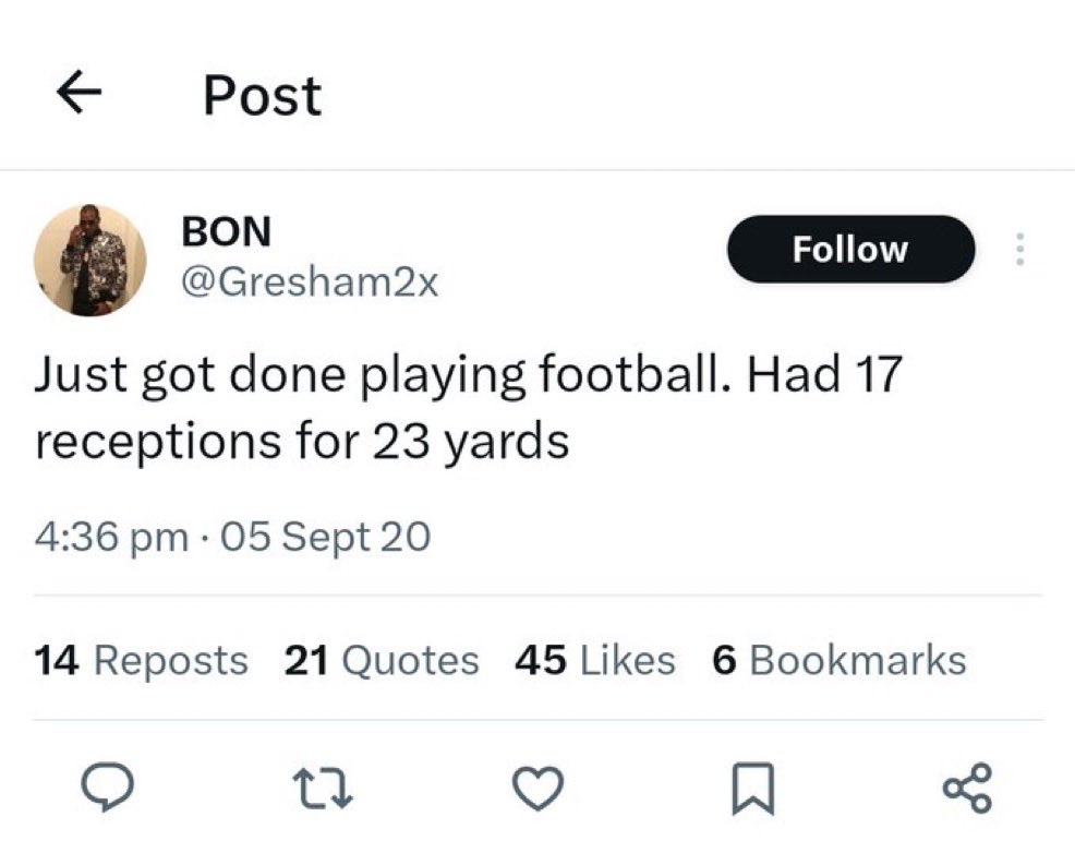 ChargersRuined's tweet photo. Rhomandre Stevenson https://t.co/y33pokg2Sv