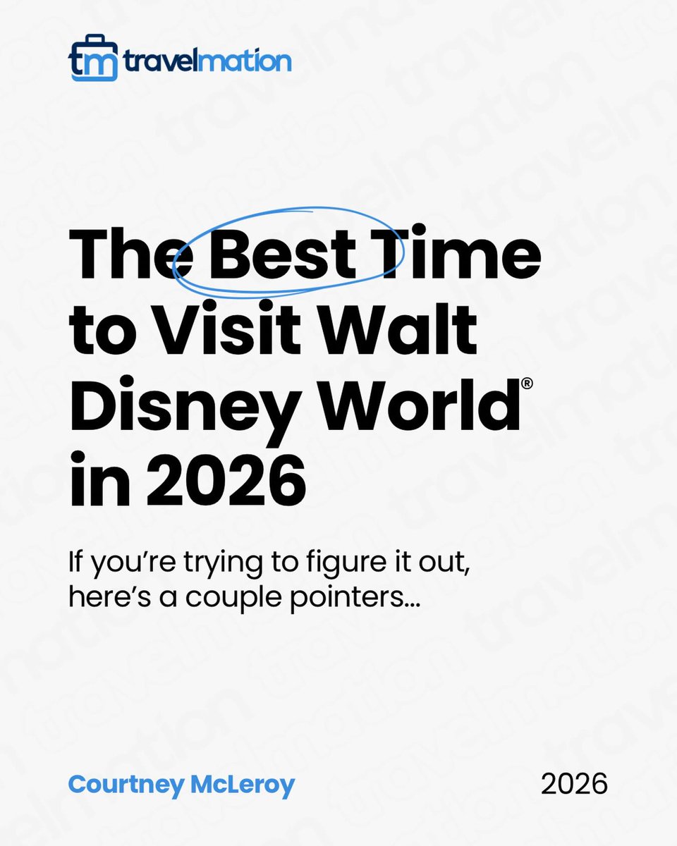 kavaco29's tweet photo. When clients ask the best time to visit Walt Disney World, I ask: best for what? Crowds, weather, pricing, and events vary. Lower crowds: late Jan–early Feb, late Aug–Sep. Best weather: late Feb–Apr, late Oct–early Dec. Festivals run Jan–Dec. https://t.co/Q85m9cyGYg