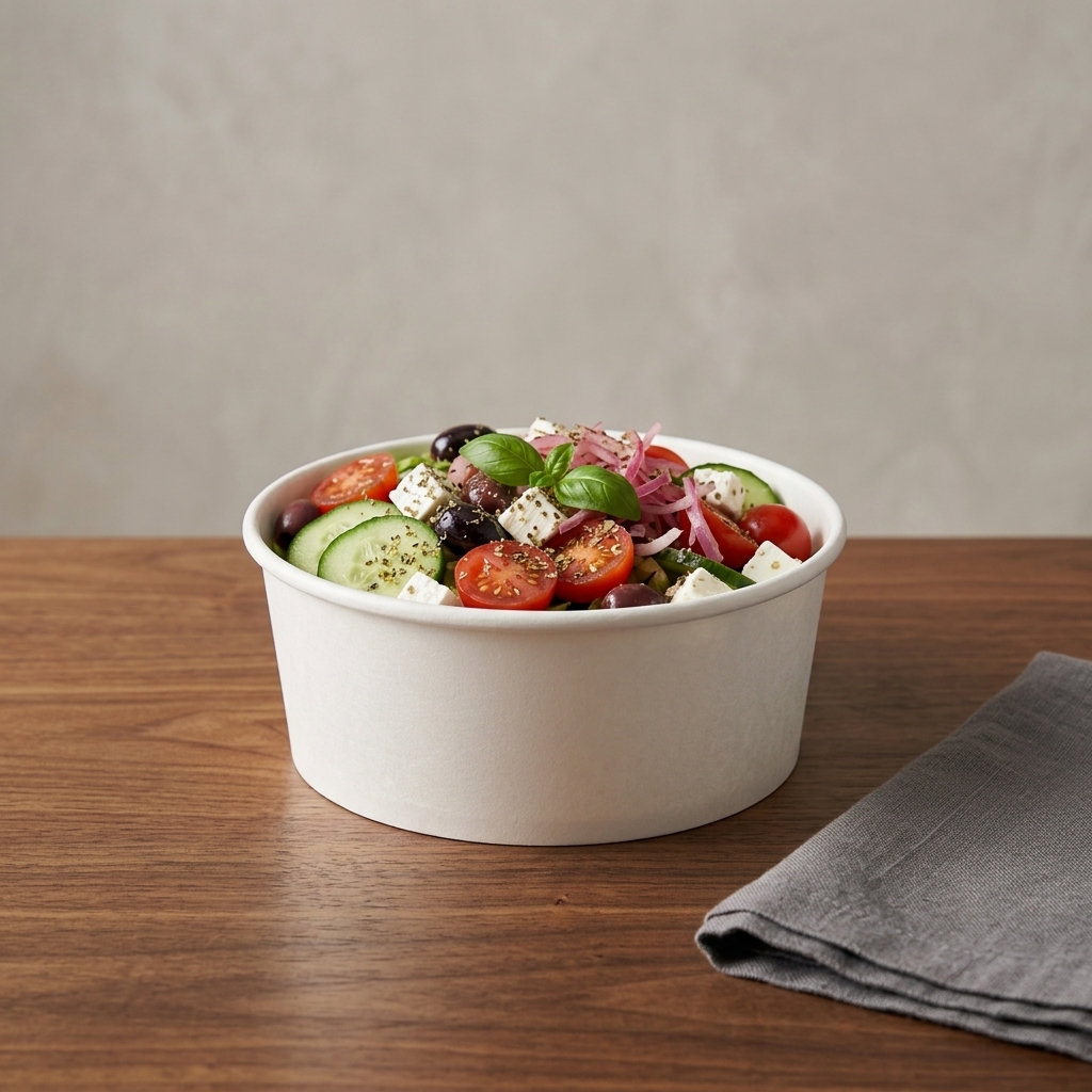 KingHonorpack's tweet photo. Kinghonor white paper soup bowls 🥣 Leak-proof for soup, salad &amp; noodle takeaway. Blank surface for custom logo print. Wholesale available, DM for quote! #Kinghonor #PaperBowl #EcoPackaging https://t.co/FH7zqiaX28