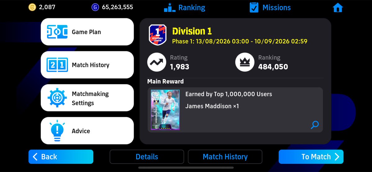 DannyAkj's tweet photo. Now I can sleep
Maddison is in the bag
#eFootball https://t.co/WL3BHQzrhh