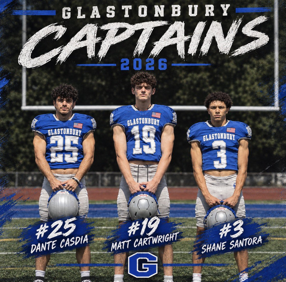 GHS_Gridiron's tweet photo. Your 2026 GHS Football Captains! @dantecasdia_25 @mattbcartwright @ShaneSantora https://t.co/xKF2OmxiBf