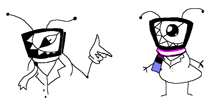 LexiIseepod's tweet photo. T3N M. 4NT (pronounced "Ten M. Ant") Doodles
#deltarune #ABSTRACTRUNE https://t.co/UQ7Fnm8v3K