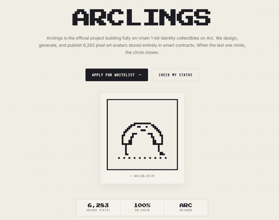 aryancryptoguy's tweet photo. 😱😱Most Hyped Nft Giveaway 5x GTD Arclings NFT

6,283 Arclings The First Fully On-Chain 1-bit pixel collectibles, built on Arc Network

Details🪂

Supply          : 6,283
Mint prince  : TBA
Mint date     : TBA
Chain            : ARC Mainnet 

How to Join:

> Follow @ArclingsNFT & @aryancryptoguy 
> Like + RT Post
> Tag 2 friends in comments. This is the eligibility criteria.

 Those who do not complete it will not be considered winners.

> submit your wallet address in comments👇

⚠️Dropping only wallet address and not completing other task will get you disqualified from the giveaway.

Ends in 24h Good luck fam 🫡