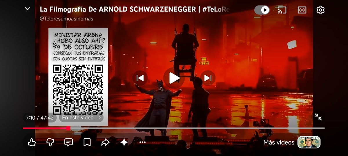 diego_pce09's tweet photo. 7:10 aparece Guille Aquino en la publicidad del Movistar arena del show de Rebord...en el vídeo de Schwarzenegger de Jorge Te lo resumo
@oocGuilleAquino @droganacional https://t.co/N59oWjlO39