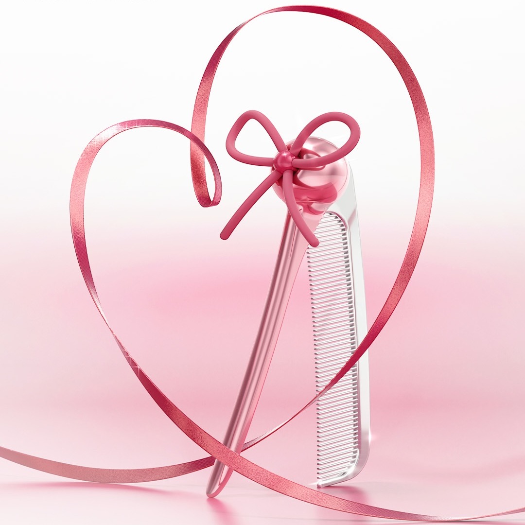 14Caritho's tweet photo. Jang Won Young’s Cherry Ribbon Glass Hair Comb is here! Medicube x Forever Cherry brings a chic coquette design, anti-static chrome teeth, and a compact self-standing shape for smooth, glossy hair. Limited stock—order via IG: @blueleafcm https://t.co/DAqAU0NUIw
