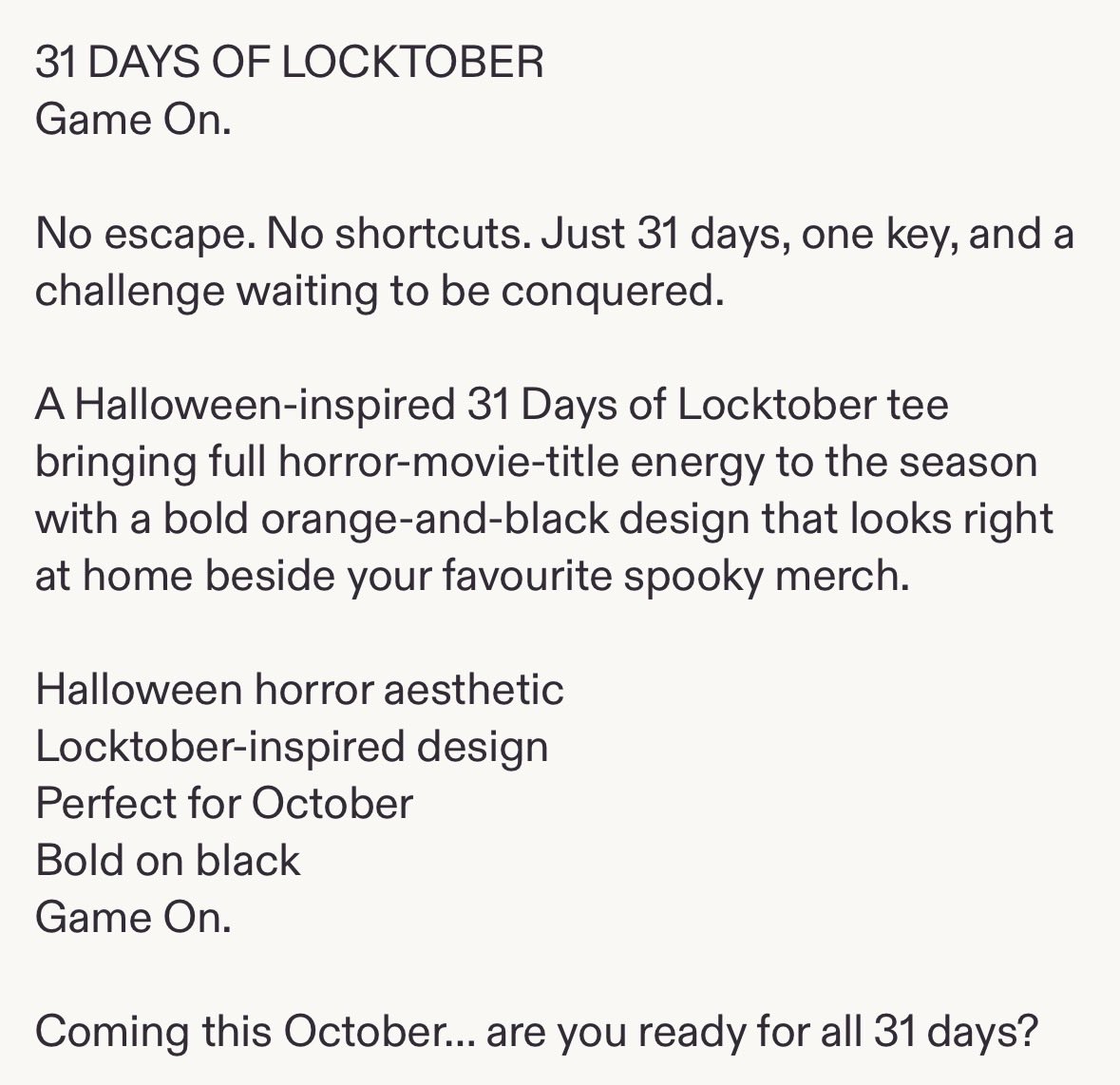 NNS_Etsy's tweet photo. 31 Days of Locktober, how spooky 👀👻 

https://t.co/D99DYXFFAd

#Locktober2026 #Halloween #Spooky #Chastity #Femdom #Submissive #Etsy #Locked https://t.co/TgTObUB2Gv