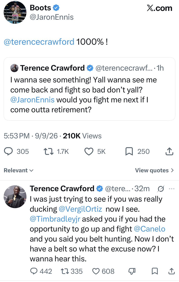 Pound4our4Pound's tweet photo. This is the softest shit I ever seen in boxing history.

@terencecrawford you should be ashamed for even typing that bullshit. 

We are officially in the Boots ERA. 

#Boxing https://t.co/CYrSJHLMcC