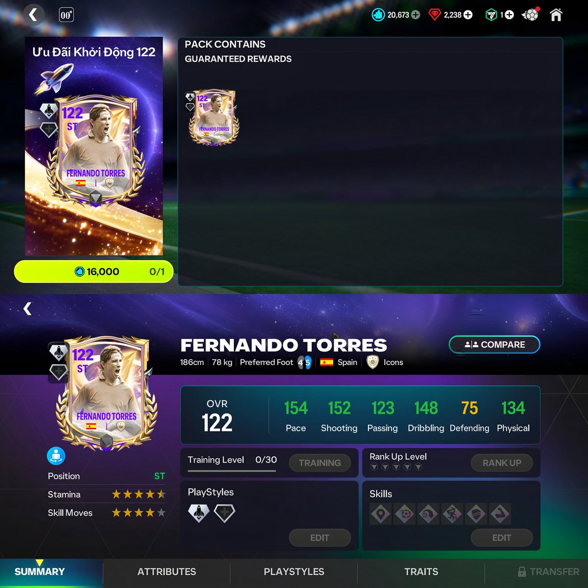 PhanMinhHauFFM's tweet photo. 🤯 16,000 Star Shard cho Torres 122 OVR
Đây có phải là MỘT MÓN QUÀ quá hời từ Garena không? 🎁
122 Fernando Torres chỉ với 16,000 Star Shard?
Anh em thấy đáng đổi không? 👀
#FCMobileVN #FernandoTorres https://t.co/HpodRy0G6t