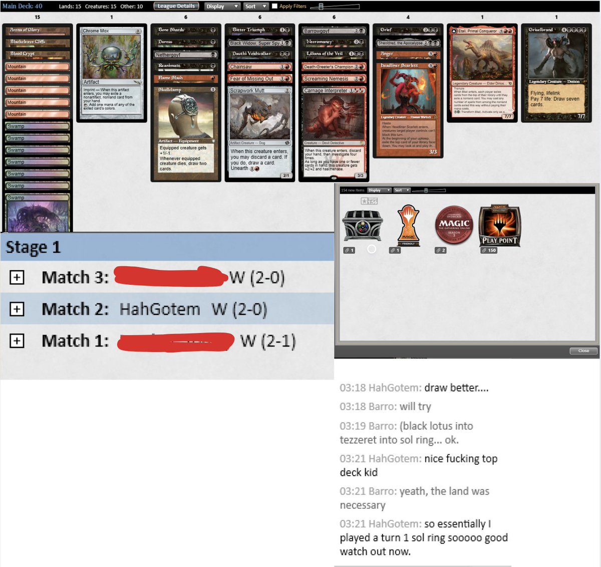 DarioBarro5's tweet photo. Trophy with some good 2026 w(h)ine 🍷🍷
#vintageCube #mtg #MTGO https://t.co/9o2S2ubetT