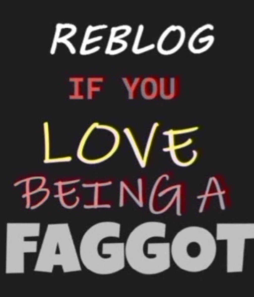 Satanice20081's tweet photo. Retweet and follow 
To join the faggot group chat on telegram 😈

https://t.co/XtyE1egWJd https://t.co/mgTPR90o3O