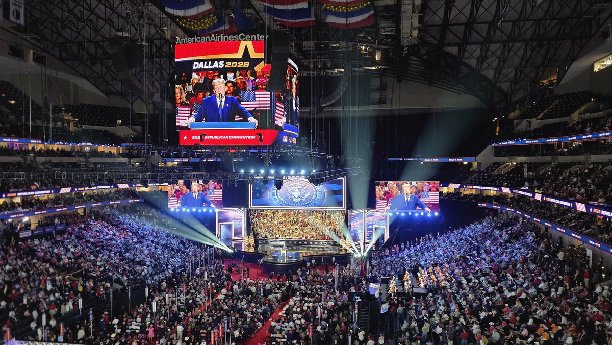 EvaSaraLandau's tweet photo. What an incredible atmosphere at the #RepublicanMidtermConvention ! 🇺🇸
So much energy, powerful reflections, and above all, a deep love for our country, our freedom, and the values we stand for.
And then came the surprise of the night… @POTUS @realDonaldTrump entrance! The curtain opened behind the stage, revealing a wall of people welcoming him. What a moment! The room absolutely erupted! 🇺🇸🔥
This is more than politics. It’s love of country, love of freedom, and the determination to keep America strong.
God bless America! 🇺🇸
@Republicans @GOP