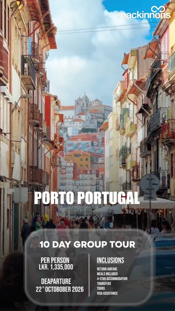 RozellaEnriguez's tweet photo. Two Dream European Countries, One Extraordinary Journey. Explore Portugal and Spain: Lisbon, Sintra, Porto, Douro Valley, Madrid, Toledo, Barcelona, and Montserrat. Book by 15 August. Departing 22 October 2026. 10-day group tour from LKR 1, 335, https://t.co/oN97EjWyK2