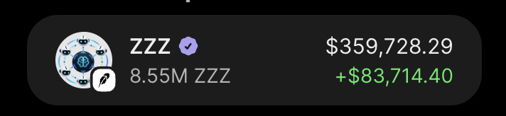 roccodegen's tweet photo. everyone on the tl is crying about Robinhood memes dumping

meanwhile $ZZZ paid me another $83K today and i barely had to touch the position

people keep buying whatever shit they see pumping because everyone else is buying it

then it dumps and suddenly the market is the problem

nah...

you just bought garbage late lol 😂