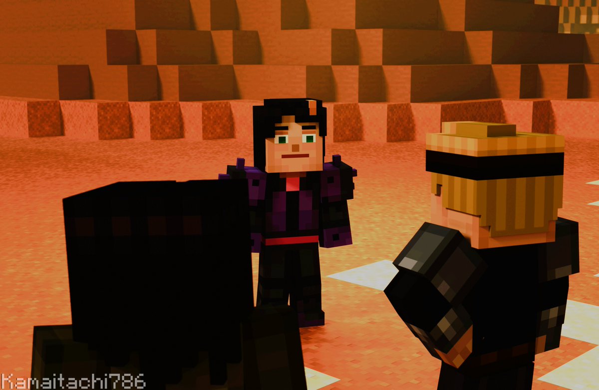 Kamaitachi786's tweet photo. Trust broken in the desert #mcsm #minecraftstorymode #mcsmjesse #mcsmlukas #mcsmivor #blender https://t.co/p78F4Q76Zi