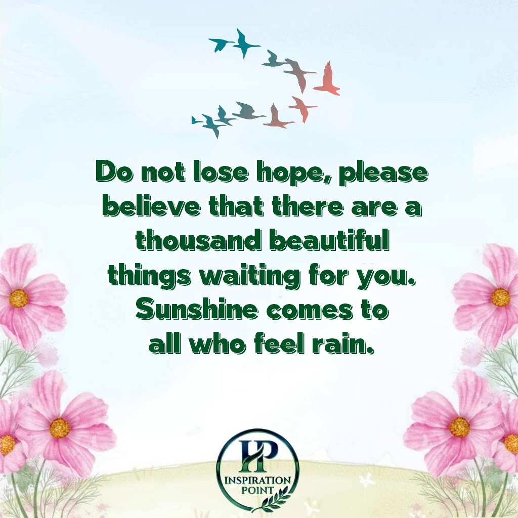 JoeannProvent's tweet photo. Do not lose hope. https://t.co/pPnuqKQ1MO