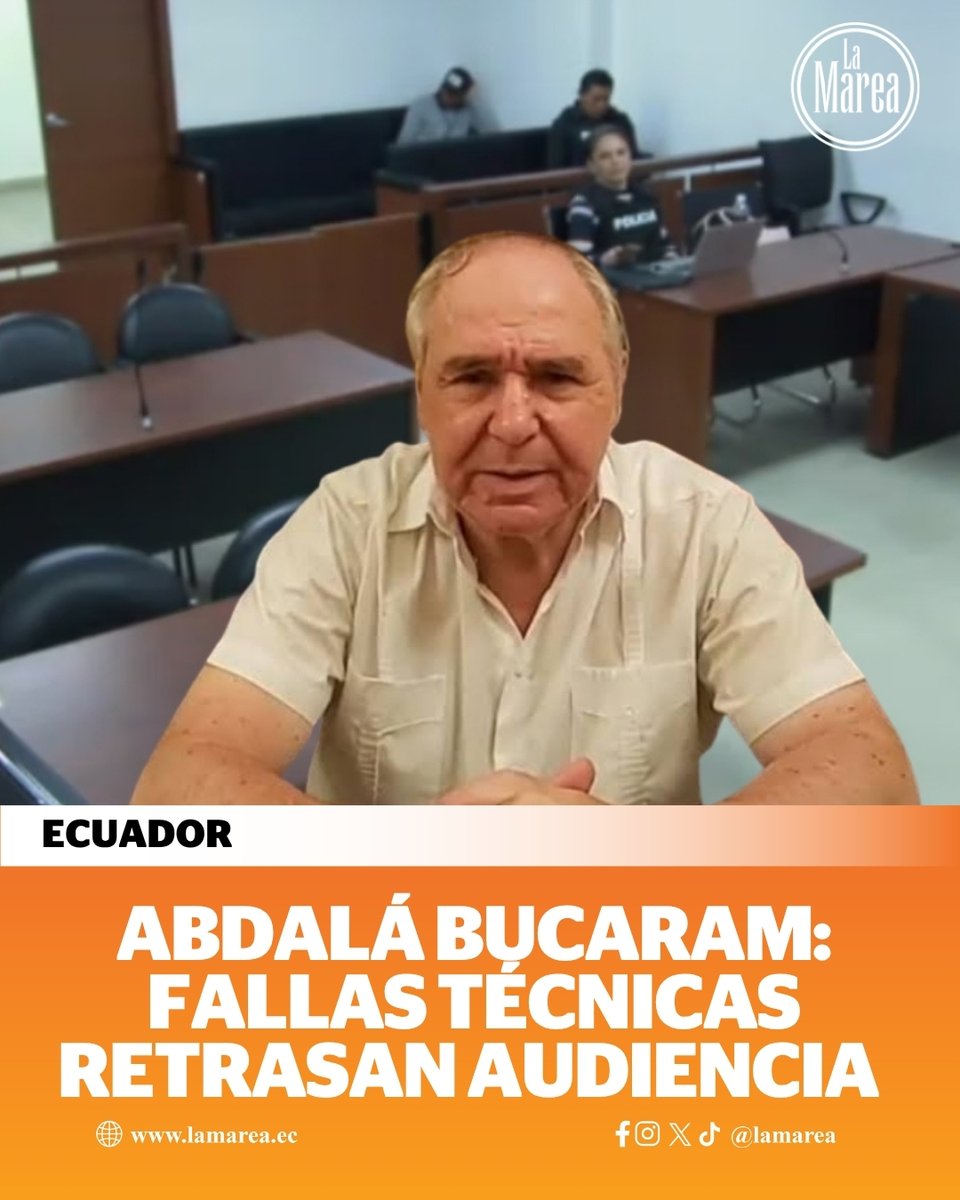 LaMareaec's tweet photo. #Ecuador | Abdalá Bucaram: problemas de conexión con una traductora. retrasan audiencia por caso Pruebas Covid-19 ► https://t.co/E7qGzjow9Q https://t.co/771zTkUcKt