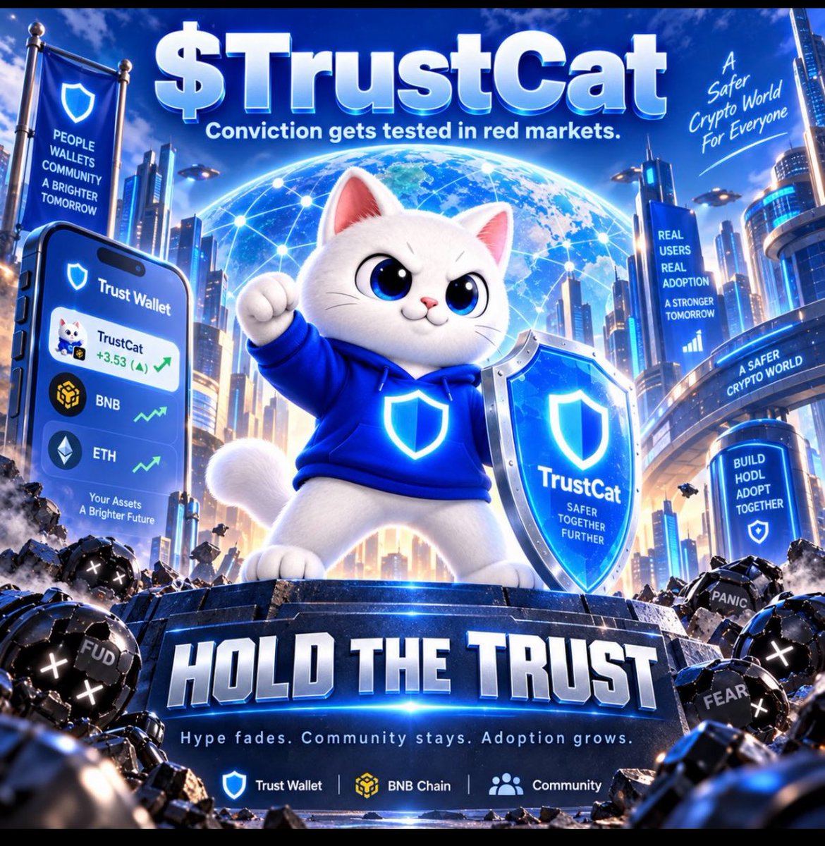 BREWto100M's tweet photo. @MrWhale @TrustCatToken 

$TRUSTCAT

IN CAT WE TRUST https://t.co/lnLrsOXXcB