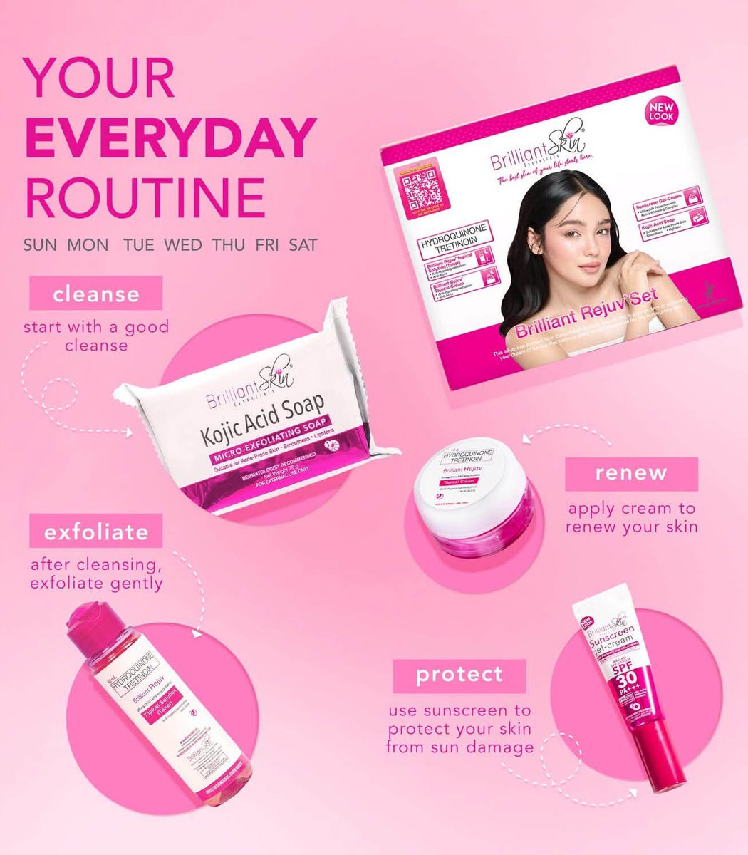 22Maku's tweet photo. Lasting glow begins with disciplined care. Follow your Brilliant Rejuv Set routine and always protect your skin with sunscreen. https://t.co/yTsDIVy3fu