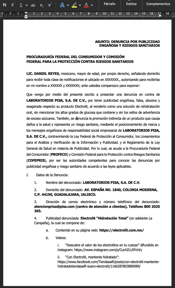 DRxbrxck's tweet photo. Hace un año presenté la denuncia contra Electrolit. Ya fue admitida y hoy está por resolverse.

Si se acreditan las irregularidades, me tendrán que indemnizar y a todos los consumidores afectados. https://t.co/TinLsBzRW5