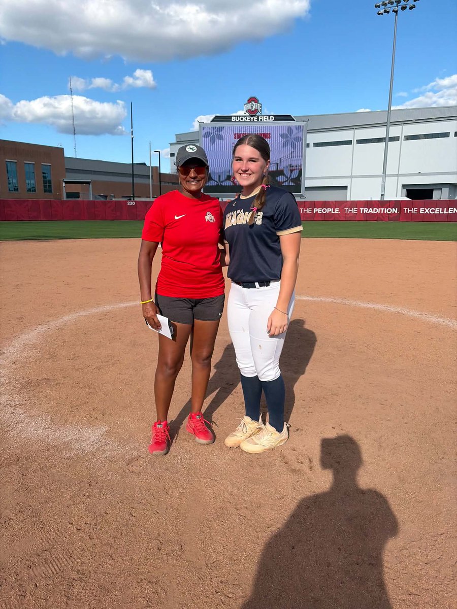chloe_taynor's tweet photo. Spent Sunday at Buckeye Field for the @OhioStateSB camp! Getting ready for the fall season! Thank you for a great camp! @Coach2K_OSU
@Strimp25
@KarliSpaid @brynne_dordel 
@Magic_Gold_2030 @MagicGoldSB @pvsbaseball @Sun_Dragon1  @TheRuse8 https://t.co/lzGCUZ0fF9