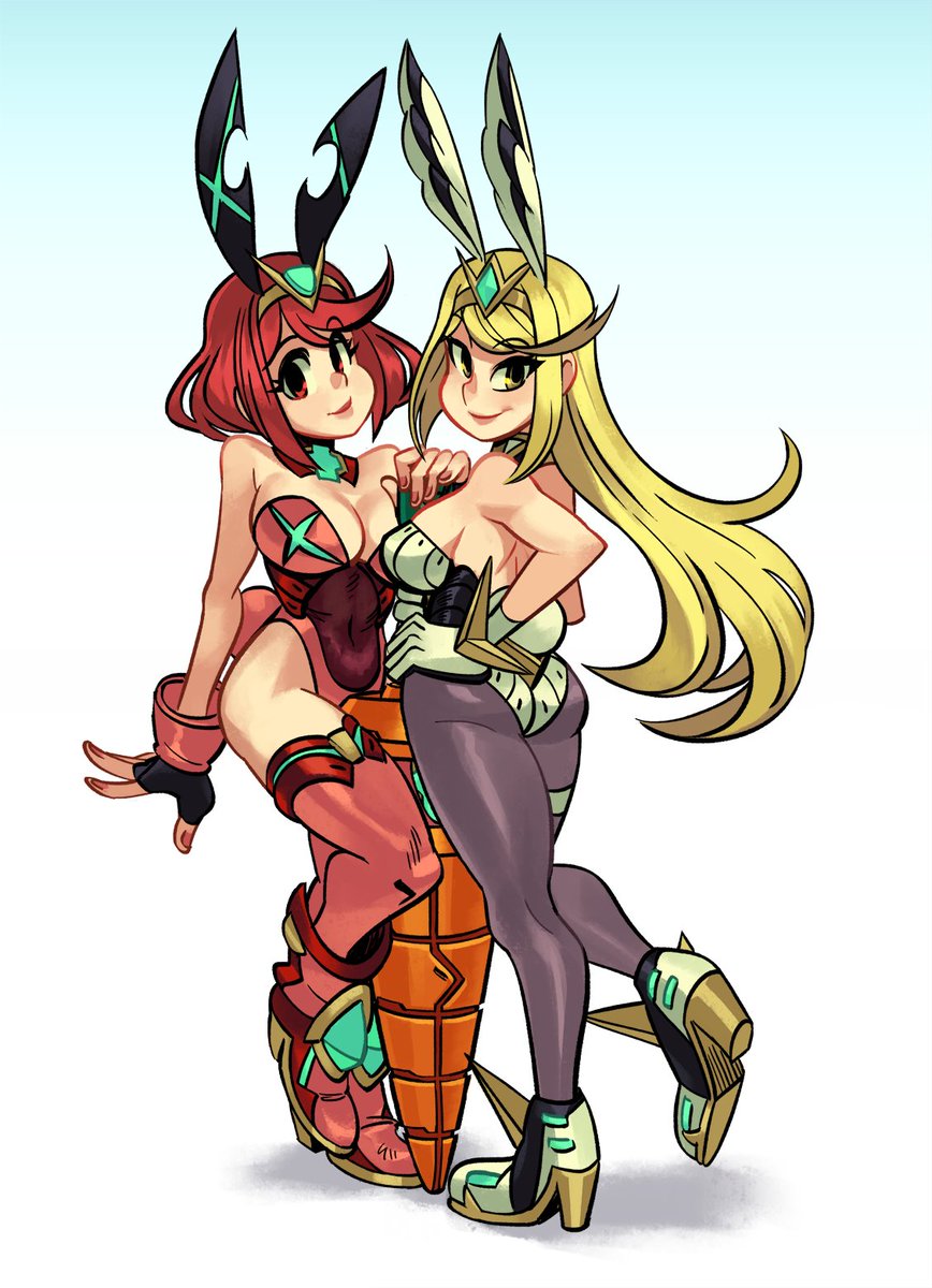 o___8's tweet photo. Pyra / Mythra https://t.co/pvjqlDccMa