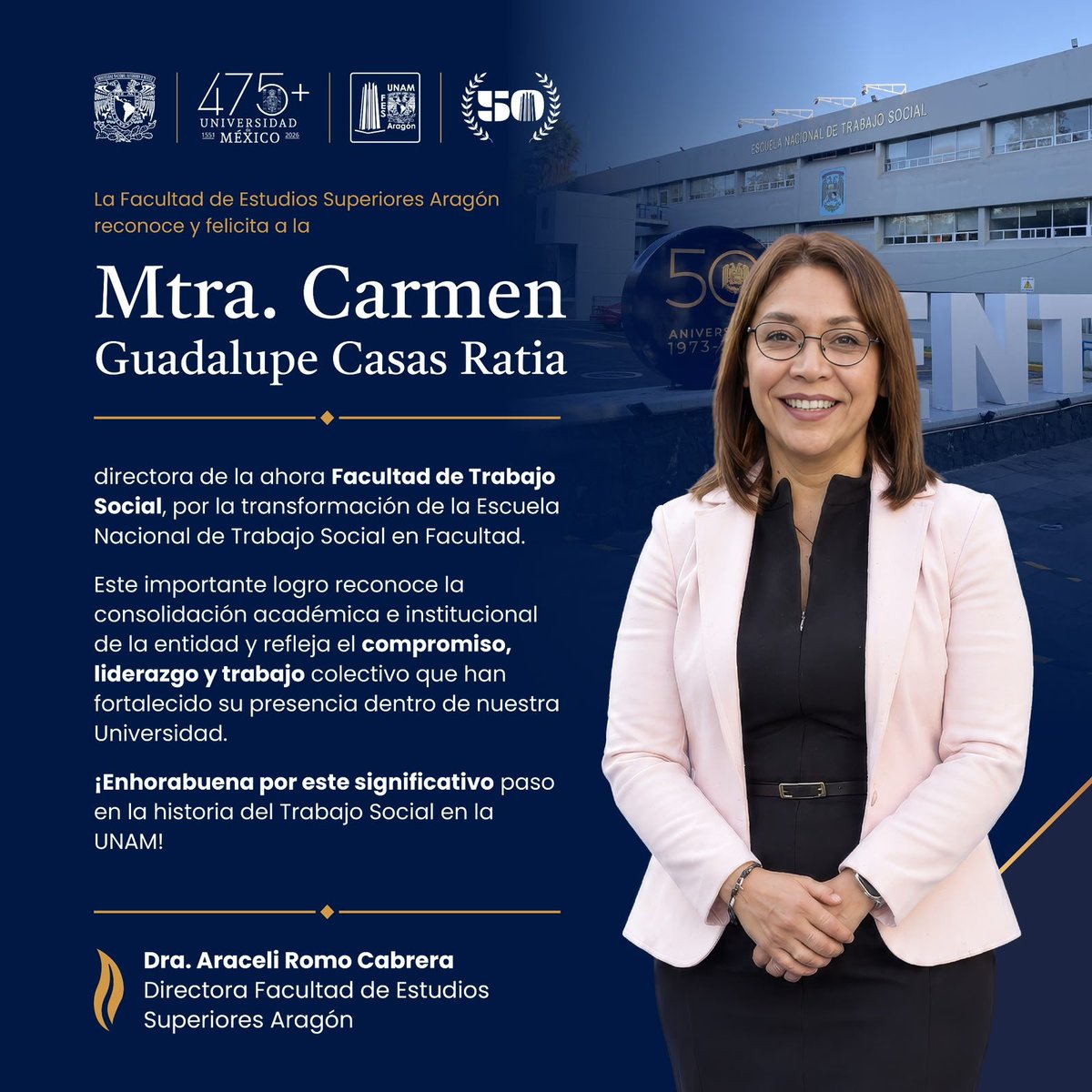 FESAragonUNAM's tweet photo. @ENTSUNAMOficial
#OrgulloUNAM https://t.co/bSwxrOiRry