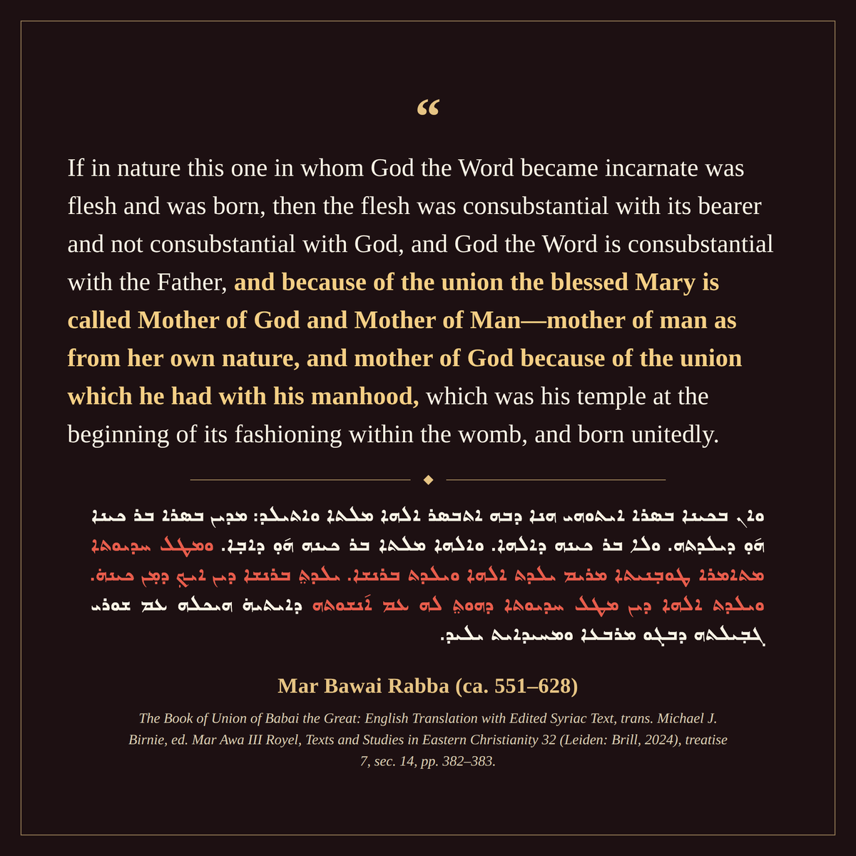 AssyrianTheo's tweet photo. "Nestorians don't believe that Mary is the Mother of God!"

Nestorians: https://t.co/1PhvkQ470e