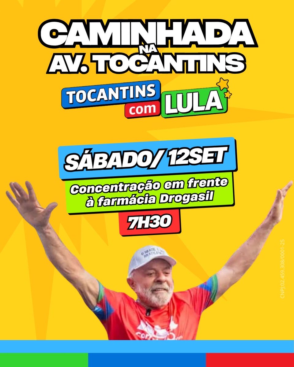 SomosTocantins's tweet photo. A eleição não está ganha! Precisamos mobilizar e fazer o máximo possível pelo tetra do @LulaOficial. Juntos e juntas com Lula em Taquaralto. Bora fazer a nossa parte? @lulatocantins https://t.co/k6qlDg6pT6