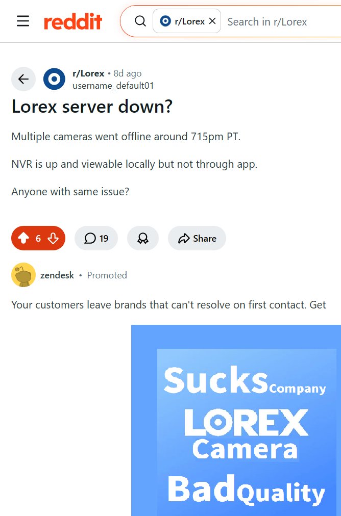 qangid's tweet photo. Avoid Lorex due to comment of Google-Play👎👎 {Jared Lewis May 30, 2026 app is crashing. The app needs a major overhaul. update: crashing has been resolved but still other issues. to many notifications f... ... is horrible}🤦‍(in a shell=>Terrible Chinese Lorex)570. 1.67 https://t.co/sniAwKQ9no