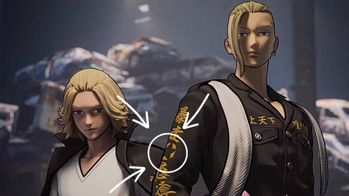 LeRedDevil_'s tweet photo. As much as I love that the Tokyo Manji Gang are gonna part of the lore of Fatal Fury, can we PLEASE have the option to have the MANJI on their uniforms?!

It's censored on figurines, Funko POPs, and now in games, the symbol is NOT the same as the other bullshit hate logo. https://t.co/OW0SyNU72k