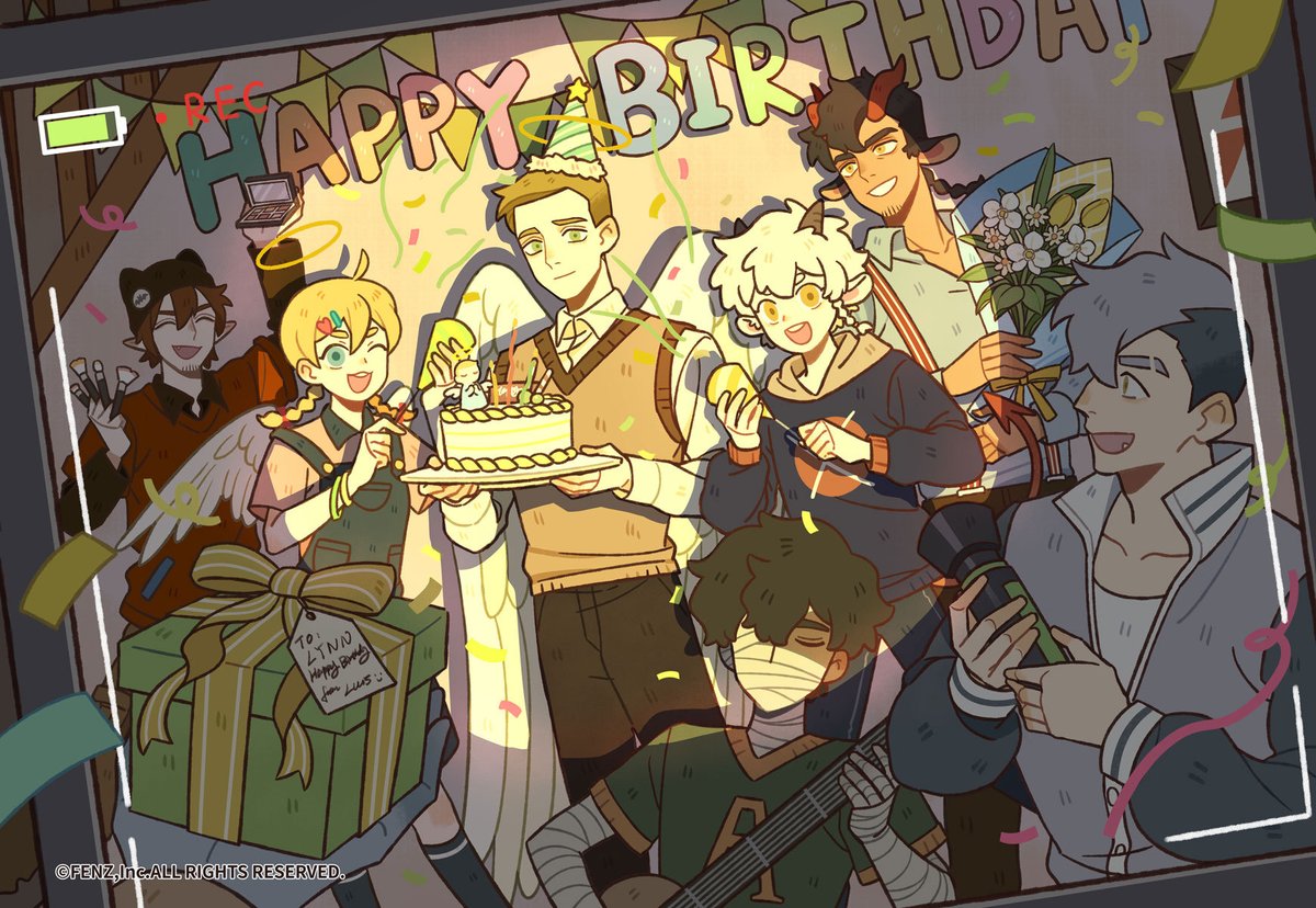 DonghuaStuff's tweet photo. "All Saints Street" Lynn Angel Birthday Illustration https://t.co/ZyZtTPp6td