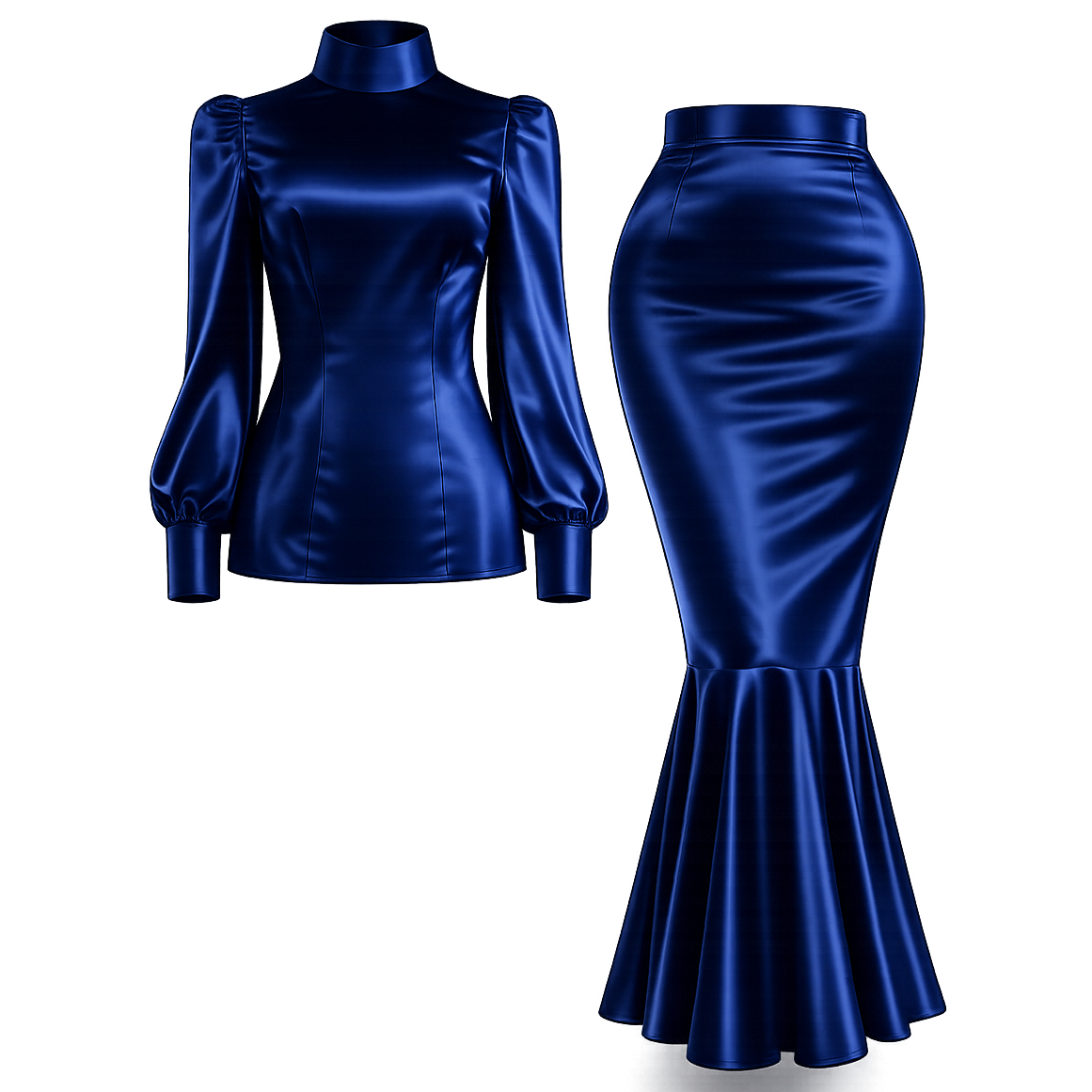 sissydresscom's tweet photo. Deep royal blue satin with a sleek, elegant silhouette 💙✨
The high-neck blouse, dramatic sleeves and mermaid skirt make this look feel beautifully feminine and sophisticated.
Would you wear this in satin? 💙

#SissyDress #SissyStyle #SatinDress #FeminineFashion #Crossdressing https://t.co/mmjRFT0Qv8