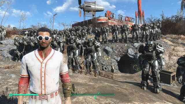 draculllina's tweet photo. Looking at Mamoru Oshii's playthrough of Fallout 4. What the fuck is he doing? https://t.co/cT01RtSWvG