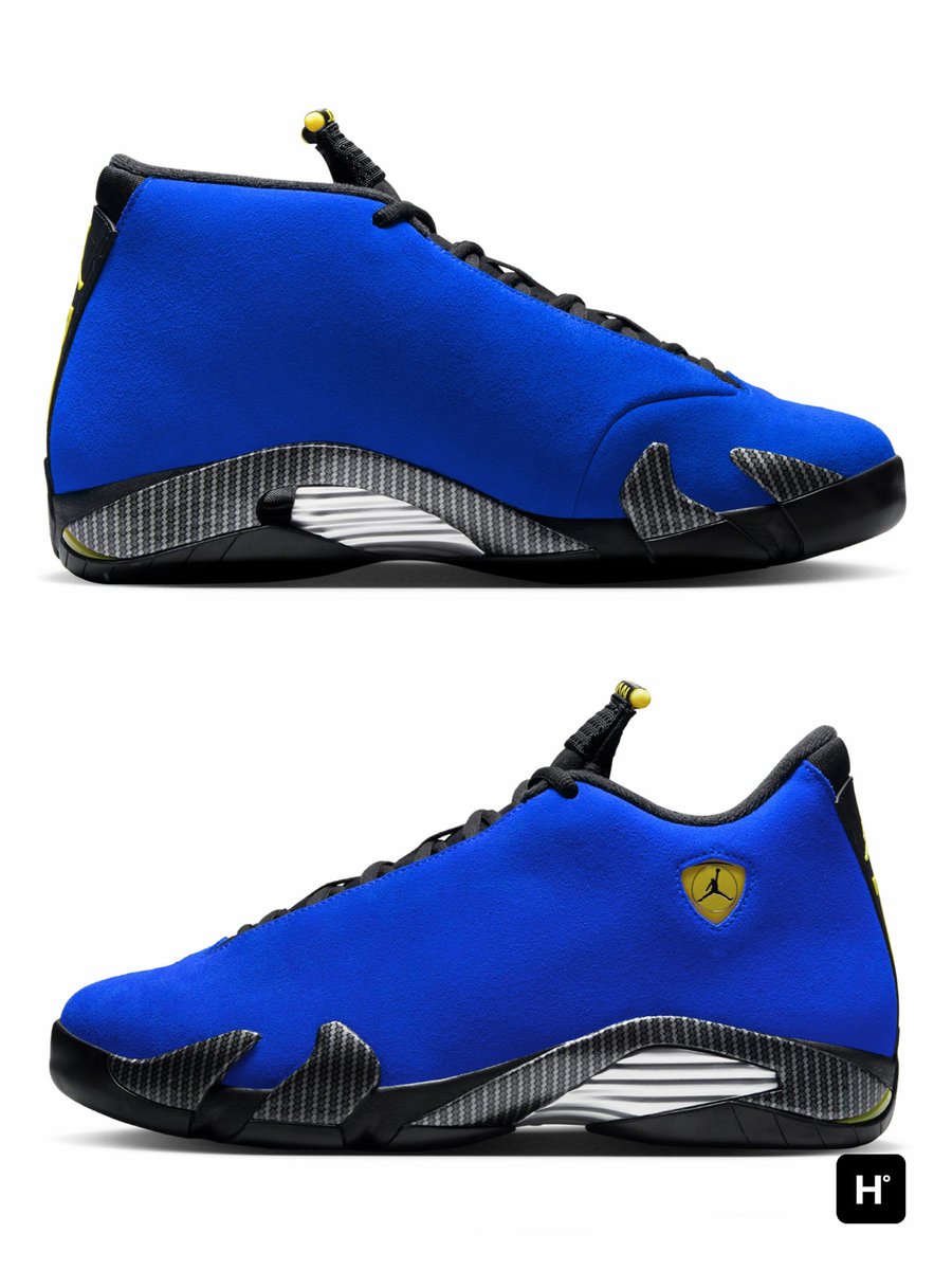 houseofheat's tweet photo. Air Jordan 14 “Blue Ferrari” Drops in 2027 😮‍💨 https://t.co/wRv9hcSFf4