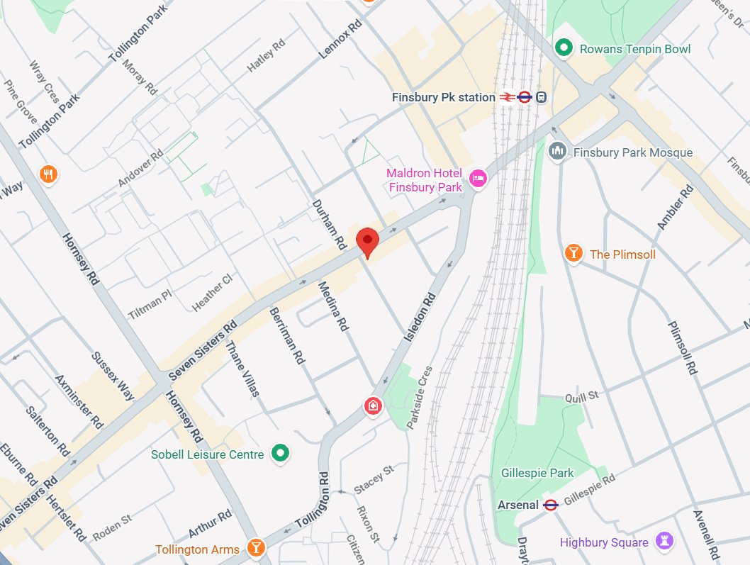 LondonFire's tweet photo. Eight fire engines and around 60 firefighters have been called to a fire on Seven Sisters Road in #FinsburyPark.

More info to follow https://t.co/y1WFh7cMnY