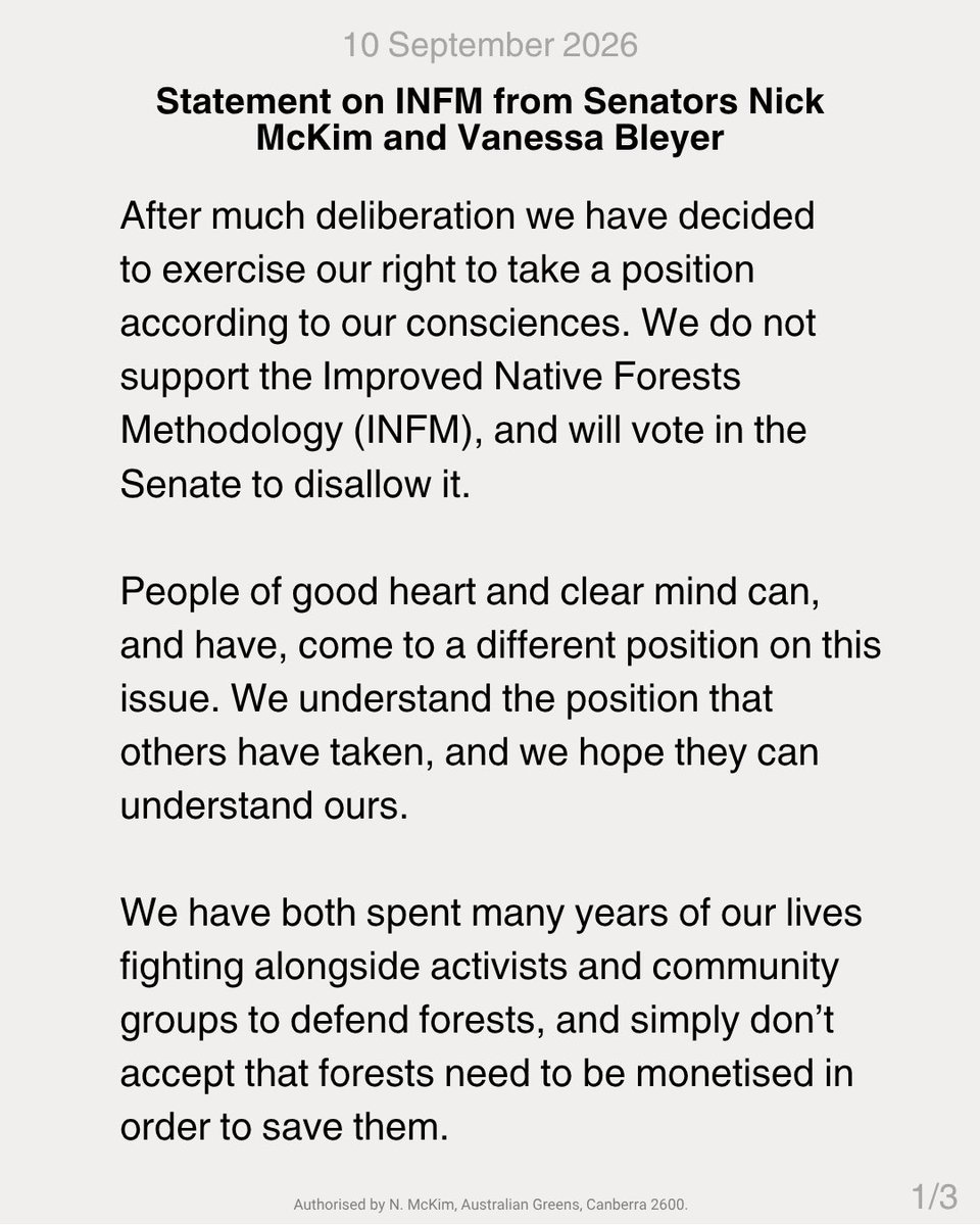 NickMcKim's tweet photo. We will not be party to making forest protection contingent on a mechanism that drives their destruction. https://t.co/R4TbWwTkRE