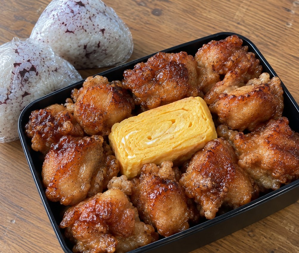 NBenmaran85901's tweet photo. 30歳独身女が作るやけくそ唐揚げ弁当。 https://t.co/TYMvgCOqTr