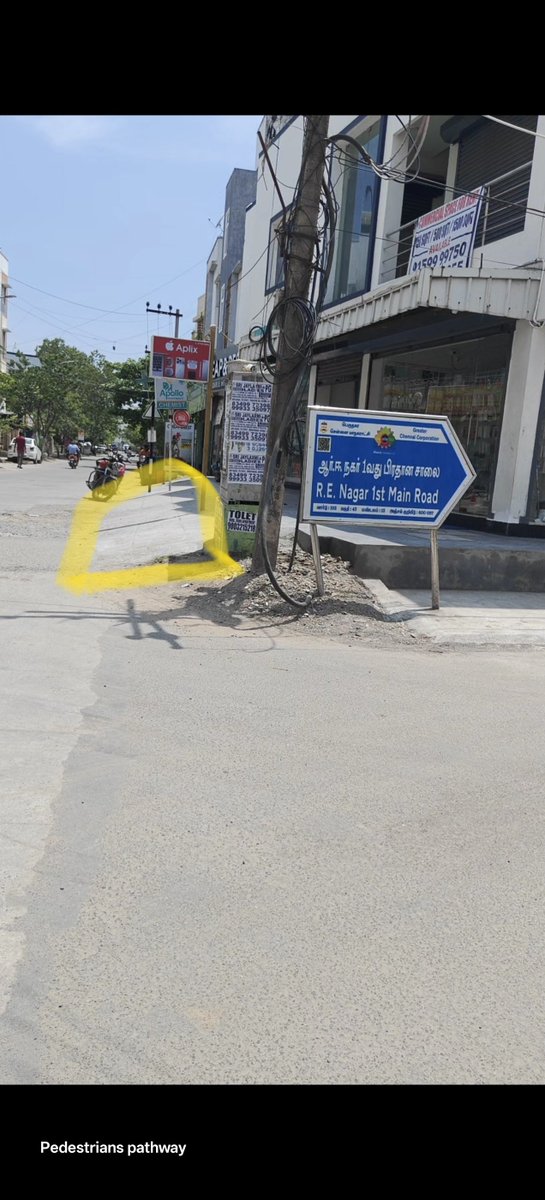 Vimal4mTJ's tweet photo. @rdc_south @chennaicorp @sameerangs @CMOTamilnadu Pedestrians pathways are completely blocked by commercial buildings on many streets in OMR. Pls take necessary action and help pedestrians to walk safely
Zone: 15 
Ward: 193
Buildings near to R.E Nagar 1st Main Road
Thuraipakkam https://t.co/iMq7BRdAu9