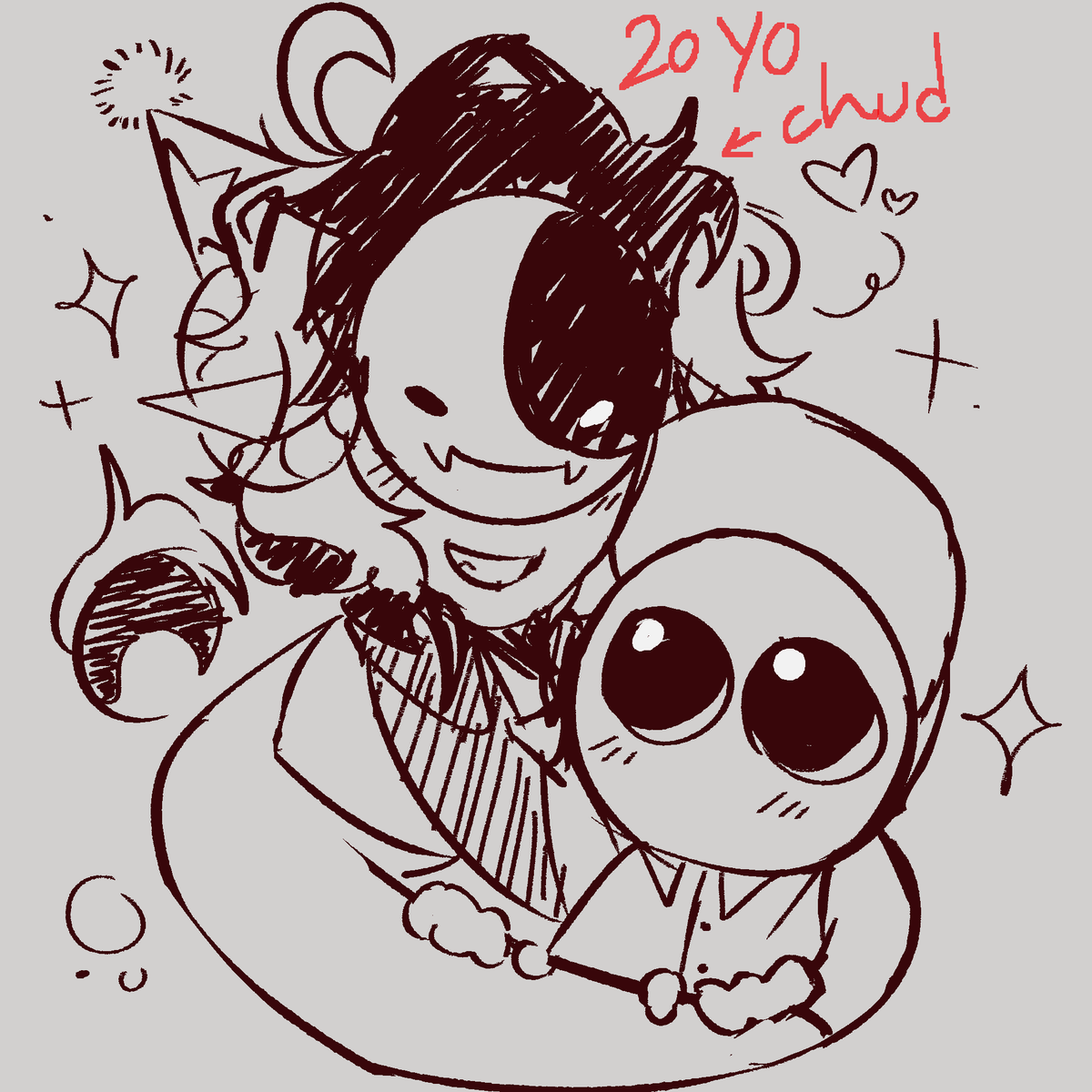 vibrissae__'s tweet photo. my birthday is just an excuse to draw myself with Mellow #endacopia #endacopiamellow https://t.co/PqP4bStFyo