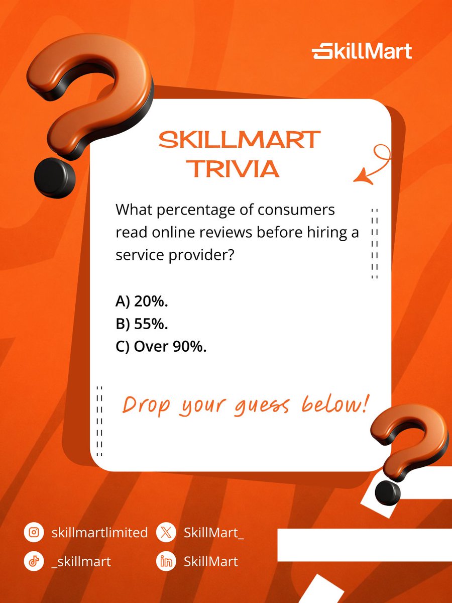Skillmart_'s tweet photo. Reputation matters in the modern marketplace.

Skillmart puts your ratings and verified history where customers can see them—helping you build trust and stand out.

Get early access: https://t.co/l3Mjbs0OdO

#SkillmartNG #TrustedMarketplace #HireInNigeria #Explorepage #Onboarding https://t.co/qIzjOCoChW