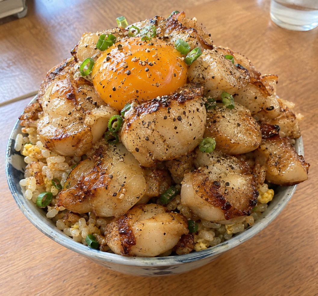pedrolosada1's tweet photo. 見切り品で作った1杯261円のホタテチャーハン。 https://t.co/77Bi39m43k