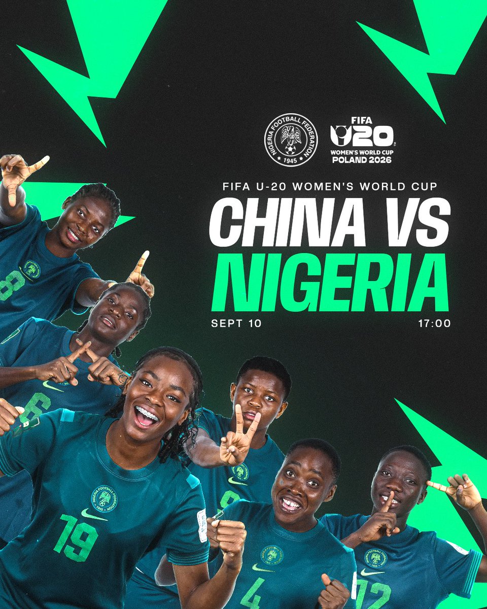 NGSuper_Falcons's tweet photo. MATCHDAY!!🇳🇬🦅🦅

Yes, we can! https://t.co/H1yYoCDvGz