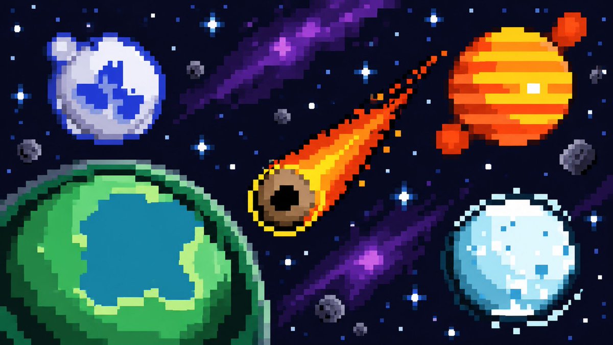 planetarian_rh's tweet photo. 5,876 worlds, each with its own coordinate in an onchain register. they can enter conjunction, share an orbit, and change as they’re observed.

chainlink data can affect how a world renders. comets can strike. time keeps the system moving.

soon on @RobinhoodApp https://t.co/jyNyR2gF5L