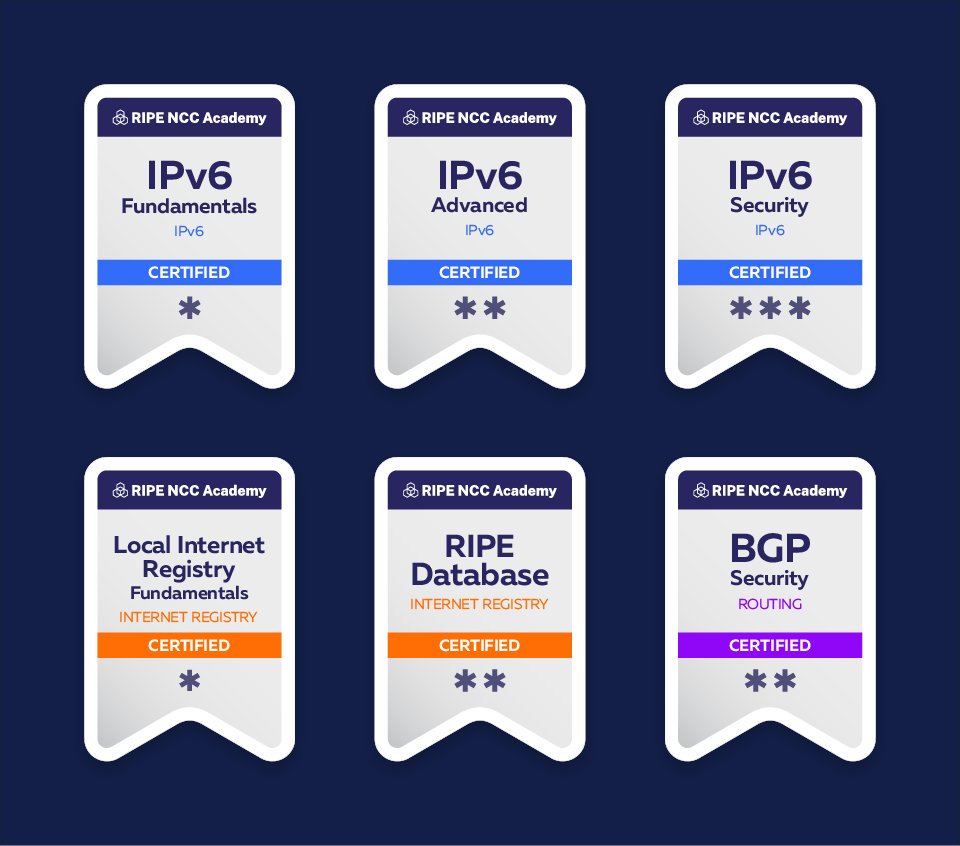 ripencc's tweet photo. Get certified at #RIPE93! 🧑‍🎓  

Finished the course and heading to Sofia for RIPE 93? Take the next step by getting certified onsite , and use the chance to connect and exchange ideas with fellow professionals in the industry. 📣  

🎓 Save your spot: https://t.co/vwj8Z9yrGF https://t.co/tDAxp8OUi4