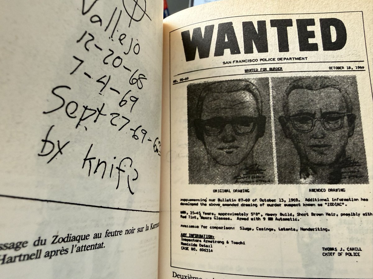 NavalWSE's tweet photo. Les crimes du Zodiaque par le journaliste Robert Graysmith du San Francisco Chronicle. Enquête policière hors norme et coupable jamais identifié. #Zodiaque #Zodiac #ZodiacKiller #Killer #Wanted #Criminal #Graysmith #SanFranciscoChronicle https://t.co/DbtzhQlyg0