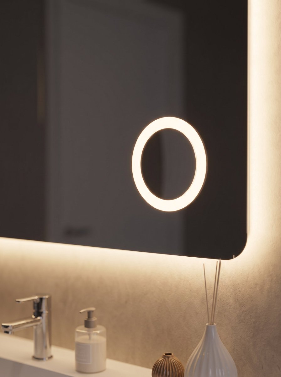 TorviscoGroup's tweet photo. ELOH | El espejo LED que hace mucho más que reflejarte

🔍 Lupa x3 con iluminación frontal

💡 Luz perimetral trasera que crea un ambiente suave y acogedor sin deslumbrar.

😶‍🌫️ Antivaho.

➕➖ Intensidad regulable.

☀️ Luz cálida, natural o fría según el momento. https://t.co/qBYMq9iRrX
